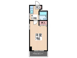ワッソンビル比治山【3階】の間取り