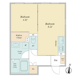 LiveFlat恵比寿【3階】の間取り
