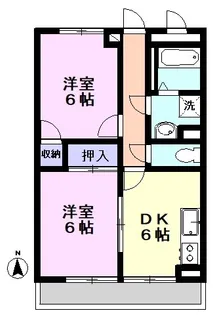 ブライトネス イトー【2階】の間取り