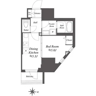 ドゥーエ亀戸II【9階】の間取り
