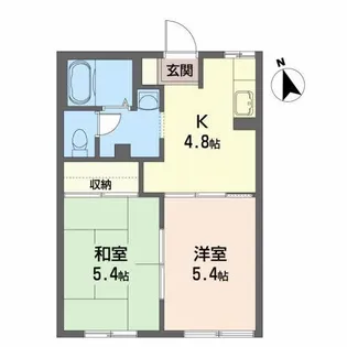 エステートハイム A【1階】の間取り