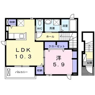 ビオラハウス I【2階】の間取り