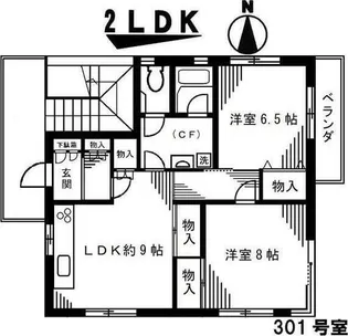 ポーラスターハイツ【3階】の間取り