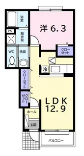 エスポワール I【1階】の間取り