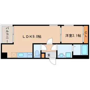REGALEST榴岡公園【3階】の間取り