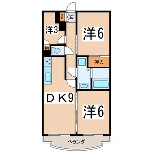 センチュリー甲府【1階】の間取り