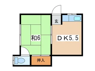 萩原荘【2階】の間取り