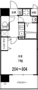 レークス大阪城イースト【2階】の間取り