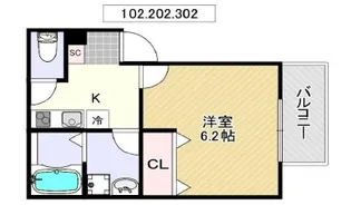 MID WEST【2階】の間取り