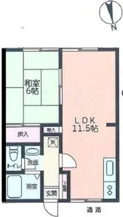 スイートサンハイム【1階】の間取り