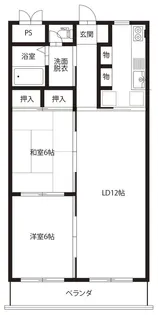 メゾンエルヴェ【3階】の間取り