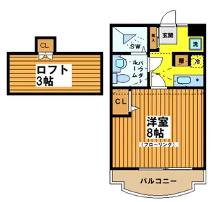 ぱいんくれすと【1階】の間取り