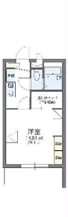 レオパレスかみどう【2階】の間取り