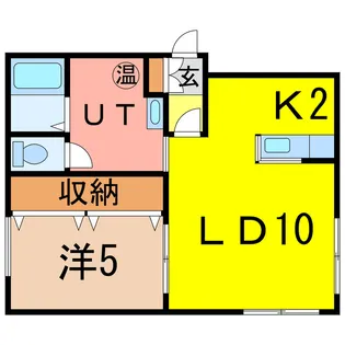 ateena 3.23A棟【2階】の間取り