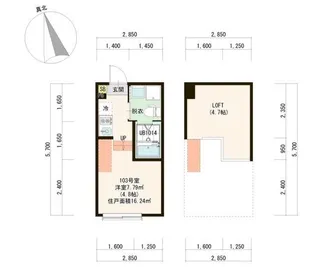 ルーエ大泉学園【1階】の間取り