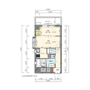 リントン亀戸(リントンカメイド)【5階】の間取り