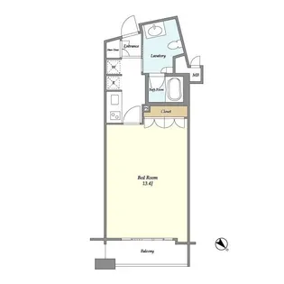 オーキッドレジデンス神楽坂【3階】の間取り