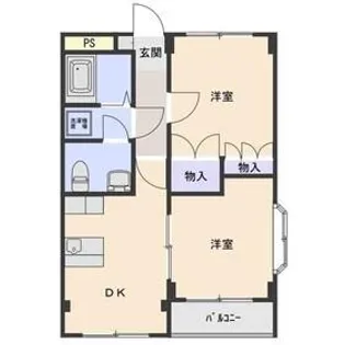 ドルフィン高井【2階】の間取り