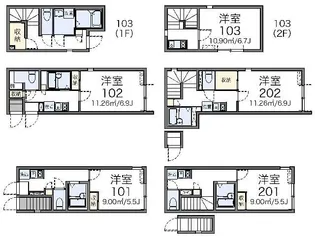 レオネクストリーブス武蔵小山【1階】の間取り