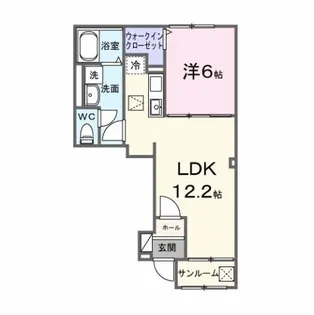 オリエンタルレジデンスVII【1階】の間取り