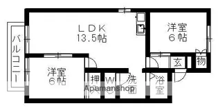 ファミール白山【2階】の間取り
