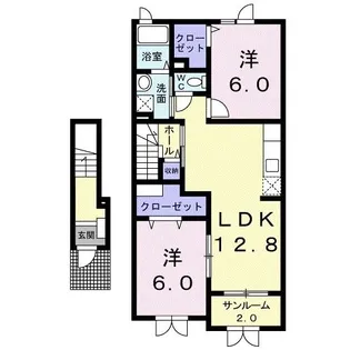 エトワールB【2階】の間取り