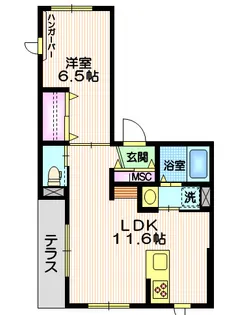 あおば荘【1階】の間取り
