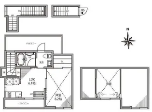 グリーンテラス蒲田【2階】の間取り