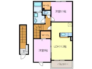 シーサイドヒルA棟【2階】の間取り