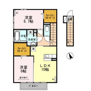エルモア II【2階】の間取り