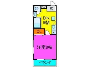 西尾ハウス【4階】の間取り