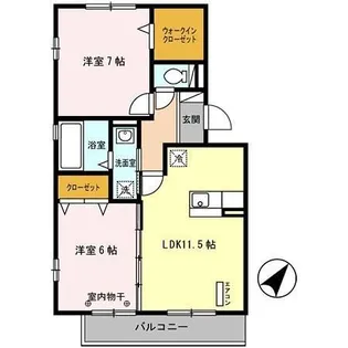 ジョイアポスト A【3階】の間取り