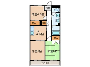 エスポアロイヤル【3階】の間取り