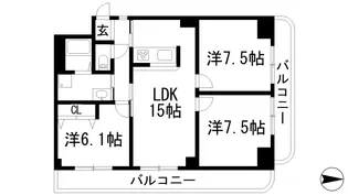 ハビタットセレッソ3【1階】の間取り