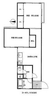 コーポトノヅカ【3階】の間取り