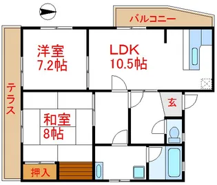 FLAX西新井【1階】の間取り