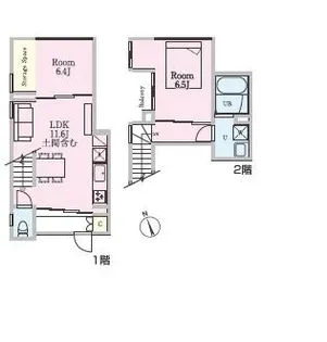 A-sestet【1階】の間取り