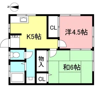 第2みつる荘【1階】の間取り