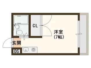 ハイツコスモ【1階】の間取り