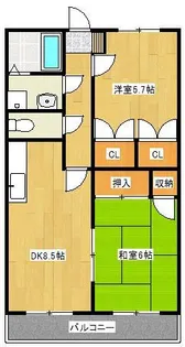 エクセルハイツ601【3階】の間取り