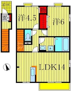 シティ オブ フレグランスII【2階】の間取り