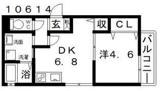 チェーロ道明寺【3階】の間取り