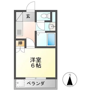 トーゴーハイツ【3階】の間取り
