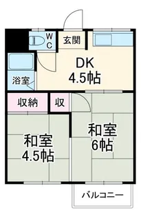 コーポ田中【1階】の間取り
