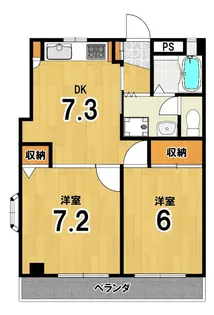 フロンティルイケダ【1階】の間取り