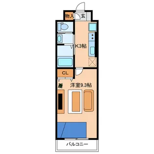 ル・リオン中島【3階】の間取り