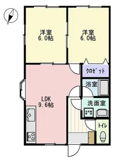 ハイムロゼ【1階】の間取り