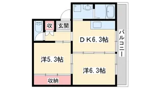 ヴィラナリー加東I【2階】の間取り