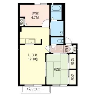 ラークスクエアII【2階】の間取り