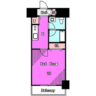 スカイコートパレス大島【2階】の間取り